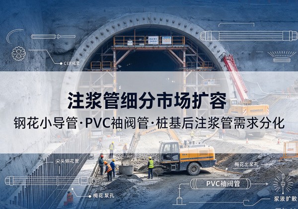 巴里坤注浆管细分市场扩容，隧道钢花小导管、PVC 袖阀管、桩基后注浆管需求分化